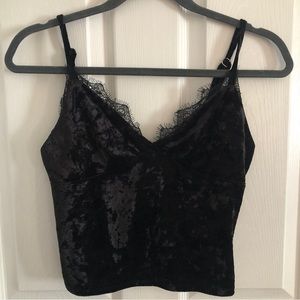 Forever 21 Velvet Lace Tank
